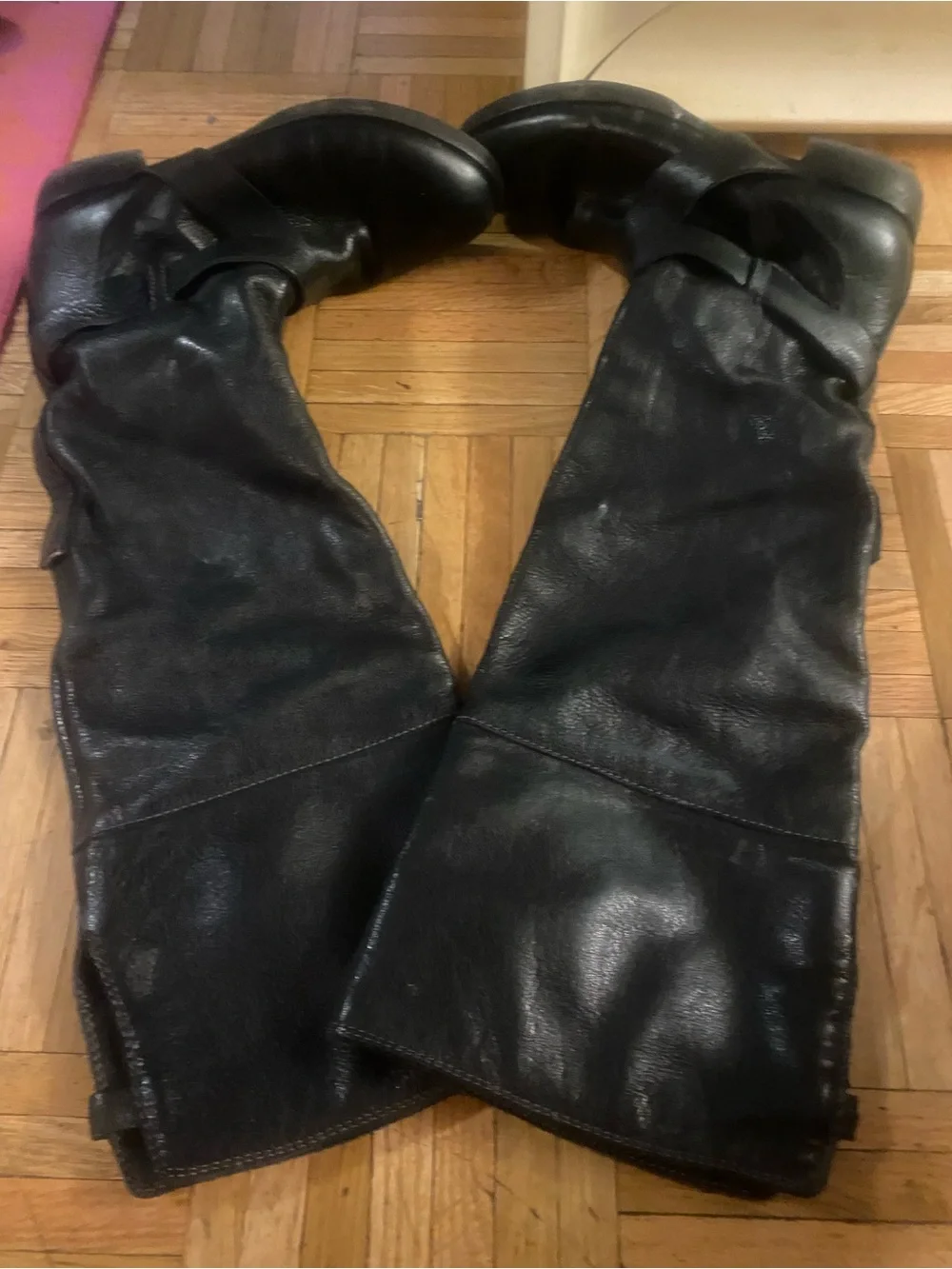 Authentic Chloe Black Leather Combat/Moto Boots - Picture 2 of 4